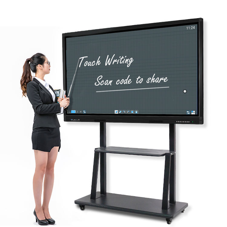 Machine de tableau blanc intelligent tout-en-un interactif tout-en-un, écran tactile multimédia, enseignement, conférence, réunion, écriture manuelle