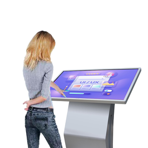 Kiosque horizontal de publicité d'affichage à cristaux liquides de Hd d'auto-vérification de centre commercial d'écran tactile de 32 pouces