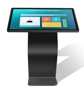 Enquête d'information de machine de requête d'affichage à cristaux liquides de Wifi de kiosque numérique horizontal tout dans un kiosque interactif d'écran tactile